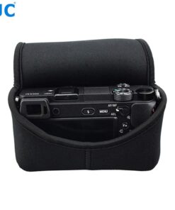 JJC Black Ultra Light Neoprene Camera Case for Sony a6600 a6500 a6400 a6300 a6100 a6000 a5100 +18-55mm/E 50mm F1.8 Lens, Pouch Bag for Fuji X-T30 X-T20 X-T10 +16-50mm, Canon PowerShot SX530 SX540 G3X OC-S2 12 51ceq7nXzfL