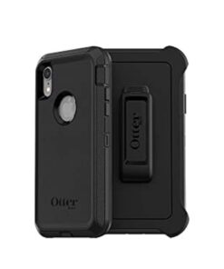 OtterBox iPhone XR Defender Series Case - BLACK, rugged & durable, with port protection, includes holster clip kickstand 61 51cfA4khRML