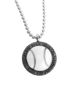 FORGIVEN JEWELRY Baseball Necklace I Can Do All Things Through Christ 7 51cfG0J898L