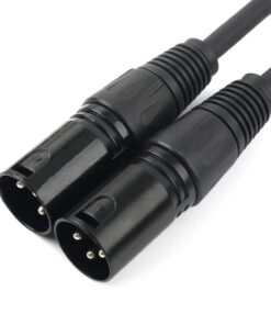 DISINO XLR Splitter Cable, 3 Pin XLR Female to Dual XLR Male Patch Y Cable Balanced Microphone Splitter Cord Audio Adaptor- 1.5 Feet 1.6 Feet 14 51cffCW6ldL