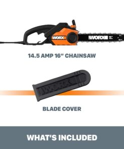 WORX WG303.1 14.5 Amp 16" Electric Chainsaw 16" 14.5Amp Electric Chainsaw 34 51chCd00 WL