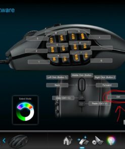 Logitech G600 MMO Gaming Mouse, RGB Backlit, 20 Programmable Buttons, Black 45 51claXOulNL