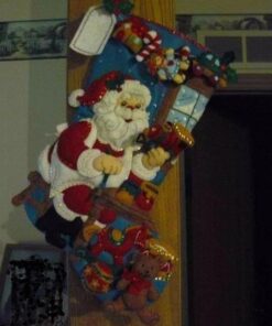 Bucilla The Workshop Christmas Stocking Felt Applique Kit, 18-Inch 41 51cqMMQ0pQL