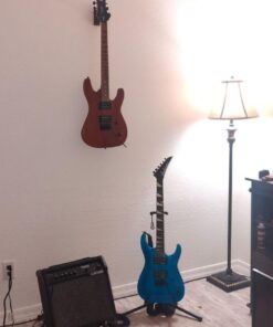 String Swing CC01K-BW Guitar Hanger and Guitar Wall Mount Bracket Holder for Acoustic and Electric Guitars Black Walnut 38 51cqgybDy4L