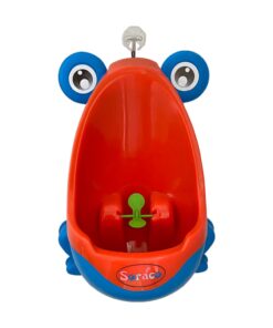 Alternative view of Soraco Frog Potty Training Urinal for Toddler Boys Toilet with Aiming Target (Blue) Blue
