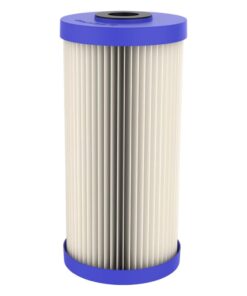 Alternative view of Pentair Pentek ECP20-BB Big Blue Sediment Water Filter, 10-Inch, Whole House Heavy Duty Pleated Cellulose Polyester Replacement Cartridge, 10" x 4.5", Blue End Cap, 20 Micron Pack of 1