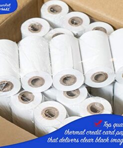 2-1/4 X 50 Thermal Paper Verifone Vx520 Ingenico ICT220 ICT250 FD400, 50 BPA Free Rolls by Rollxy 9 51d BqeZbFL
