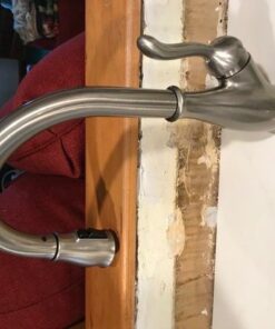 Delta Faucet Leland Brushed Nickel Pull Down Kitchen Faucet, Magnetic Docking Spray Head, SpotShield Stainless Steel, 9178-SP-DST Without Soap Dispenser Standard 40 51d05SVDDqL