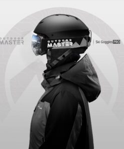 OutdoorMaster Ski Goggles PRO - Frameless, Interchangeable Lens 100% UV400 Protection Snow Goggles for Men & Women A0-blackframe Revosilverlens Vlt10% 27 51d1QFuLJqL