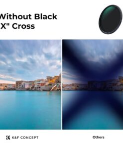 Alternative view of K&F Concept 82mm Variable ND Filter ND2-ND32 Camera Lens Filter (1-5 Stops) No X Cross HD Neutral Density Filter with 28 Multi-Layer Coatings Waterproof (Nano-X Series)