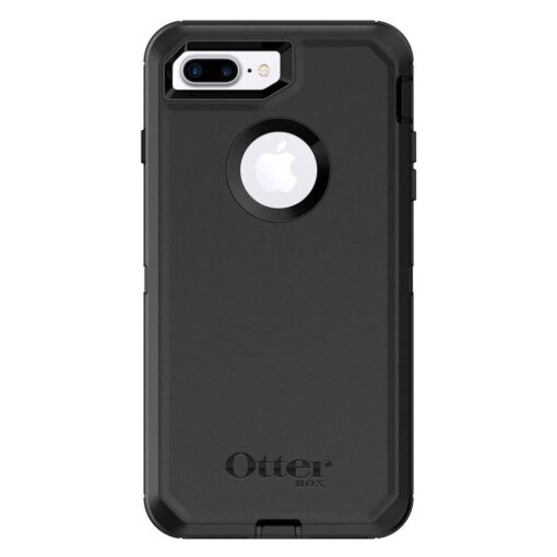 OtterBox IPhone 8 PLUS & IPhone 7 PLUS (ONLY) Defender Series Case - BLACK, Rugged & Durable, with Port Protection, Includes Holster Clip Kickstand Standard Packaging