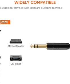 CableCreation 1/4’’ TRS Cable, 33 Feet 1/4 Inch to 1/4 inch 6.35mm Balanced Stereo Audio Cable for Studio Monitors,Mixer,Yamaha Speaker/Receiver,Black 1 pack 10 51dAqFFNUxL 1