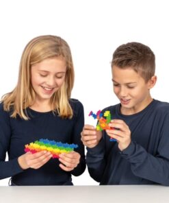 PLUS PLUS - Open Play Set - 600 Piece - Neon Color Mix, Construction Building Stem Toy, Interlocking Mini Puzzle Blocks for Kids Single 28 51dOtvOCSUL