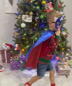 Roko Toys for 3-10 Year Old Boys, Superhero Capes for Kids 3-10 Year Old Boy Gifts Boys Cartoon Dress up Costumes Party Supplies Easter Gifts Present Chistmas Stocking Stuffers 27 51dRHlpVU4L