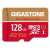 [5-Yrs Free Data Recovery] Gigastone 128GB Micro SD Card, 4K Video Recording for GoPro, Action Camera, DJI, Drone, Nintendo-Switch, R/W up to 100/50 MB/s MicroSDXC Memory Card UHS-I U3 A2 V30 C10 128GB 4K Camera Pro 1-Pack