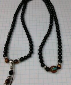 COAI Black Obsidian Stone Bracelet Necklace Mala Beads 108 Tiger Eye 31 51dgjYgynBL