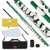 Glory Closed Hole C Flute With Case, Tuning Rod and Cloth,Joint Grease and Gloves Green 34 51dkAu27f L