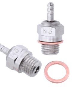 Alternative view of Hobbypark 70117H Hot Glow Plug N3 No. #3 Spark Nitro Engine Parts Replace OS for Traxxas Losi HPI Redcat HSP Himoto RC Car Truck Buggy (Pack of 6)
