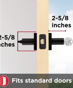 Kwikset 91560-029 Halifax Slim Square Keyed Entry Lever Featuring Smartkey, Iron Black Matte Black Square Rose Old Version 31 51dssqBCr9L