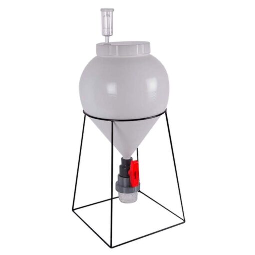 FASTFERMENT - FF3G 3 Gallon Conical Fermenter - Perfect 3 gallon fermenter or a small batch 1 gallon fermenter. (Stand and all hardware included)