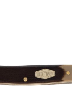 Old Timer 44OT Workmate Traditional Folding Pocket Knife with 4 High Carbon Stainless Steel Blades, Sawcut Handle, and Convenient Size for EDC, Whittling, Camping, Hunting, General Use, and Outdoors , Brown 8 51dudugxnLL