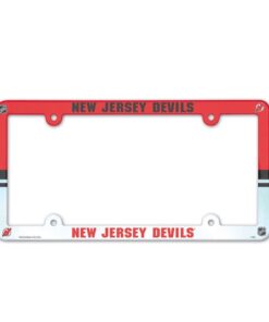 Wincraft NHL License Plate with Full Color Frame New Jersey Devils