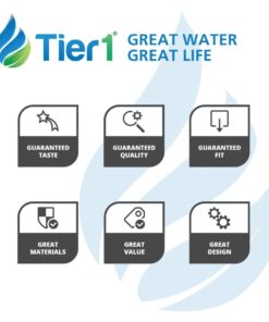 Tier1 WF1CB Refrigerator Water Filter 3-pk | Replacement for Frigidaire PureSource WFCB, RG100, WF284, NGRG-2000, Kenmore 469906, 469910, 9910, Fridge Filter 11 51dvsYjyJvL