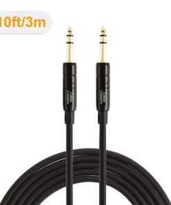 CableCreation 10 Feet 6.35mm 1/4" TRS to 6.35mm 1/4" TRS Balanced Stereo Audio Cable, Male to Male, 3 Meters/Black 1 pack 11 51e NvsG80L