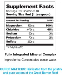 Alternative view of OmniBlue Ocean Minerals | Complete Mineral Replenishment | 420 mg Pure Magnesium | 70+ Trace Minerals | Pure and Naturally Harvested | Not Lab Created | No Additives | 8 oz 8 Fl Oz (Pack of 1)