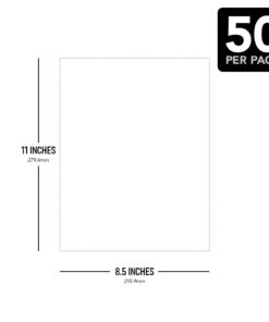 Heavy Weight White Cardstock - 100lb Extra Thick Card Stock Paper - Great for Brochures, Invitations, Business Cards, Stationary Printing | Acid-free | 8.5" x 11" (Letter Size) | 50 Sheets per Pack 11 51e7NdEzONL
