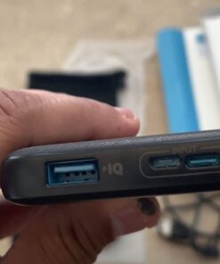 Anker Portable Charger, Power Bank, 10,000 mAh Battery Pack with PowerIQ Charging Technology and USB-C (Input Only) for iPhone 15/15 Plus/15 Pro/15 Pro Max, iPhone 14/13 Series, Samsung Galaxy Black 45 51e87CEN5WL