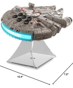 STAR WARS Millenium Falcon Bluetooth Speaker Portable Wireless Crystal Clear for Home, Travel, Outdoor, Rechargeable, Compatible with iPhone Samsung GRAY 31 51eDkpp4apL