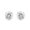 Jewelili 10K Yellow or White Gold 5 MM (1 Cttw), 6 MM (1.5 Cttw), 6.5 MM (2.0 Cttw) or 7 MM (2.5 Cttw) Round Cut White Cubic Zirconia Solitaire Stud Earrings 7 MM (2.5 Cttw) 45 51eFaN BhIL