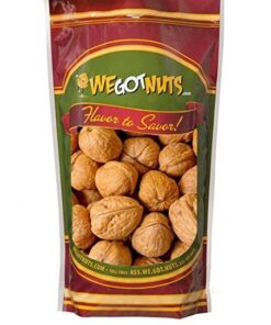 Raw California Walnuts In Shell – Premium Quality Whole & Unsalted Walnuts By We Got Nuts – Natural Healthy Snack For The Whole Family – Oil-Free & Diet-Friendly Flavor – Air-Tight Resealable Bag Package – 4 lbs 23 51eGsgn3uML