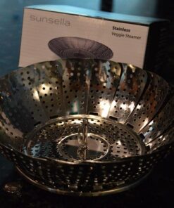 Sunsella Vegetable Steamer - 5.3" to 9.3" - 100% Stainless Steel 48 51eI3EOIZFL