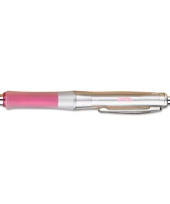PILOT Dr. Grip Center of Gravity - Breast Cancer Awareness Refillable & Retractable Ballpoint Pen, Medium Point, Pink Barrel, Black Ink, Single Pen (36192) Silver/Pink 16 51eIUL4UkRL