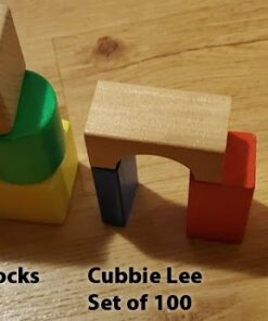 Lewo Large Wooden Blocks Construction Building Toys Set Stacking Bricks Board Games 32 Pieces 33 51eN0kqdxL