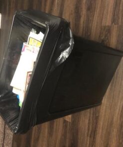 Rubbermaid Commercial Products Slim Jim Plastic Rectangular Trash/Garbage Can With Venting Channels, for Kitchen, Office, Workspace, 23 Gallon, Black - FG354060BLA 1 24 51ePQYvAFL