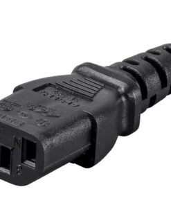 Monoprice 3-Prong Power Cord - 1 Feet - Black (6-Pack) NEMA 5-15P to IEC 60320 C13, 14AWG, 15A, Works with Most Pcs, Monitors, Scanners, and Printers 6 Pack 9 51eQEDIfgFL