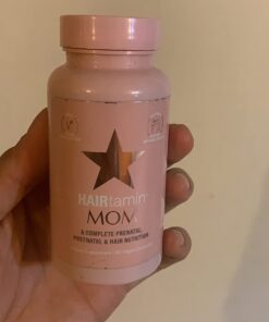 HAIRtamin MOM Vegan Prenatal & Postnatal Multivitamin Supplement & Hair Vitamin Pregnancy, Postpartum, Breastfeeding Probiotic One-a-Day Hair Vitamins with Biotin, Zinc, Iron (30 Counts) 30 Count (Pack of 1) 17 51eS4shF1TL