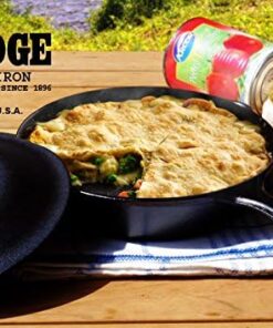 Lodge L8SGP3 Cast Iron Square Grill Pan, Pre-Seasoned, 10.5-inch 10.5 Inch 50 51edQjP6ZsL