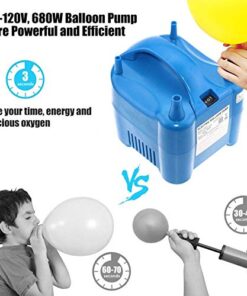 LotFancy 680W High Power Electric Balloon Pump, 110V-120V Balloon Inflator Pump for Party Decoration, Portable, Dual Nozzle Air Balloon Filler Machine, Fast & Efficient 20 51efi4xtK L