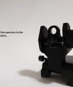 Feyachi Flip Up Iron Sight Front Rear Sight Compatible for Picatinny Rail and Weaver Rail of Rifle, Foldable Sights Black 59 51elqmUvG2L