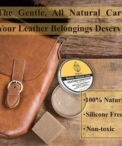 Teliaoils Leather Conditioner - Natural Clear Leather Repair Care Balm for any kind- Waterproofing Leather Salve Restorer, Softener & Protector - for Upholstery, Furniture, Shoes, Sofa & More 34 51epCtJBShL