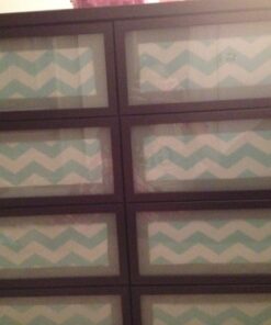 The Macbeth Collection Self Adhesive Shelf Liner - 2 Pack - Rugby Chevron Aqua Pop 36 51eqdI9hbL