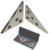 Anytime Tools Angle Block Set 30-60-90 & 45-45-90 Precision +/- 20 Seconds, Machinist Tool, 2 Piece Set