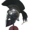 Greek Corinthian Helmet Ancient Medieval Armor Knight Spartan Replica Helmet with Black Plume Rustic Vintage Home Decor Gifts 16 51euUcE6DZL