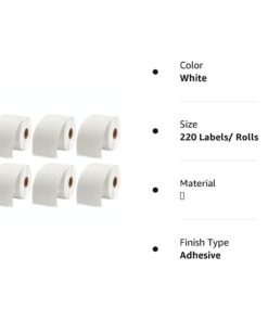 MFLABEL® 6 Rolls Dymo 1744907 Compatible Thermal Shipping Postage Label for 4XL Plus 24pcs Fragile Stickers 11 51evkh0ehJL