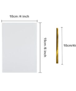 COOLAKE Clear Treat Bags 100 PCS Cellophane Bags Clear Candy Bags with 100 PCS Metallic Twist Ties For Kids Birthday Candy Popcorn Gift Cookie Small (4''by 6'') 100PCS 4" by 6" 25 51ewpezi0tL