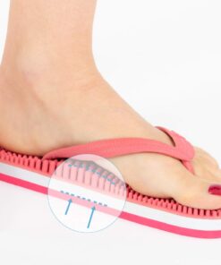 Revs - Lights - Men's and Women's Reflexology Massage Flip Flops 5 Women/4 Men Pink 10 51ex9flEDzL